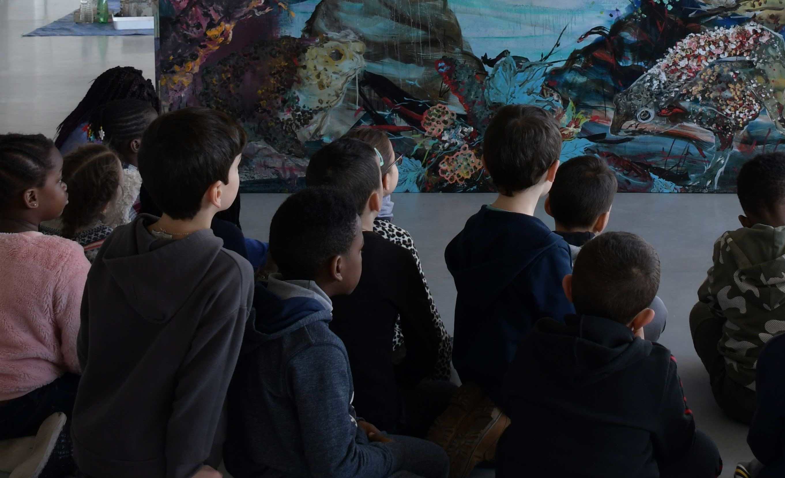 Groupe élèves en médiation